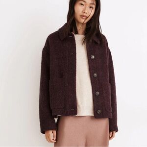 Madewell Kenwick Chore Jacket Melange wool oversized 
Size XXS (fits up to XS)